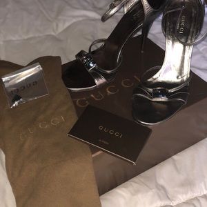 Strappy Gucci heels size 6.5